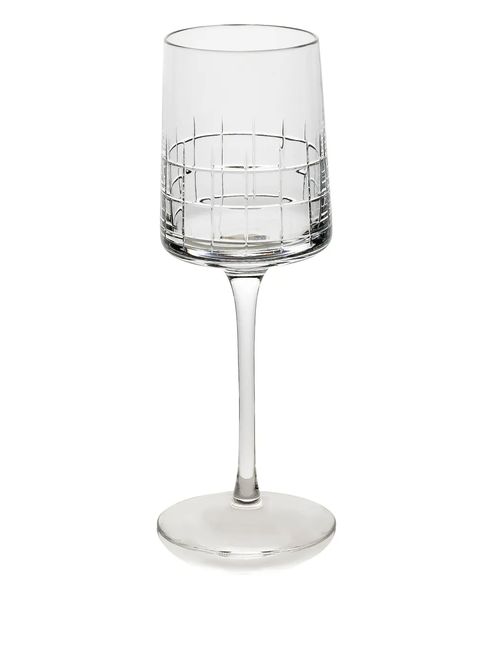 Christofle etched crystal wine glass (22.8cm) | White | Image 1