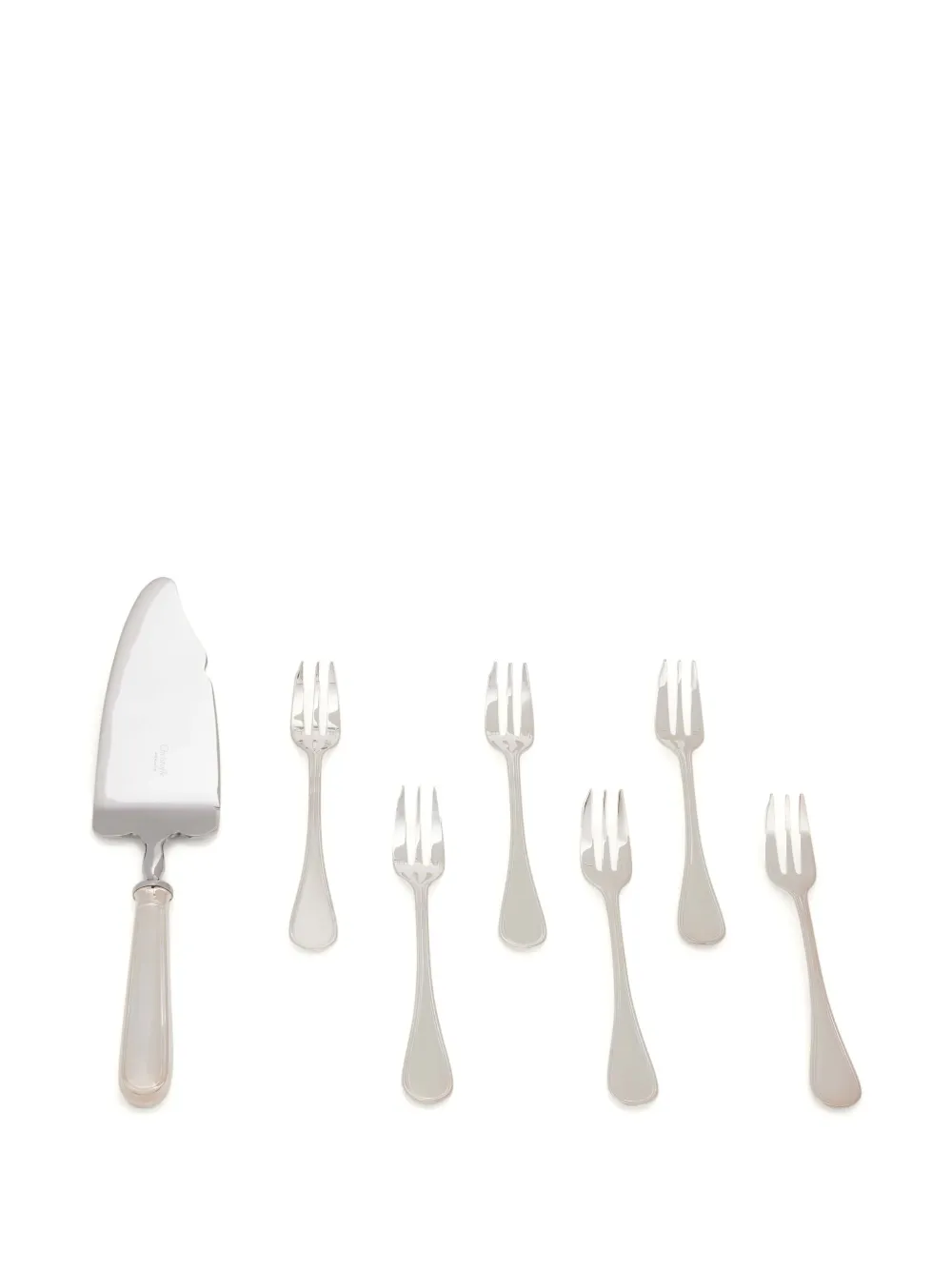 Christofle cake server and 6 cake forks | Silver | Image 1