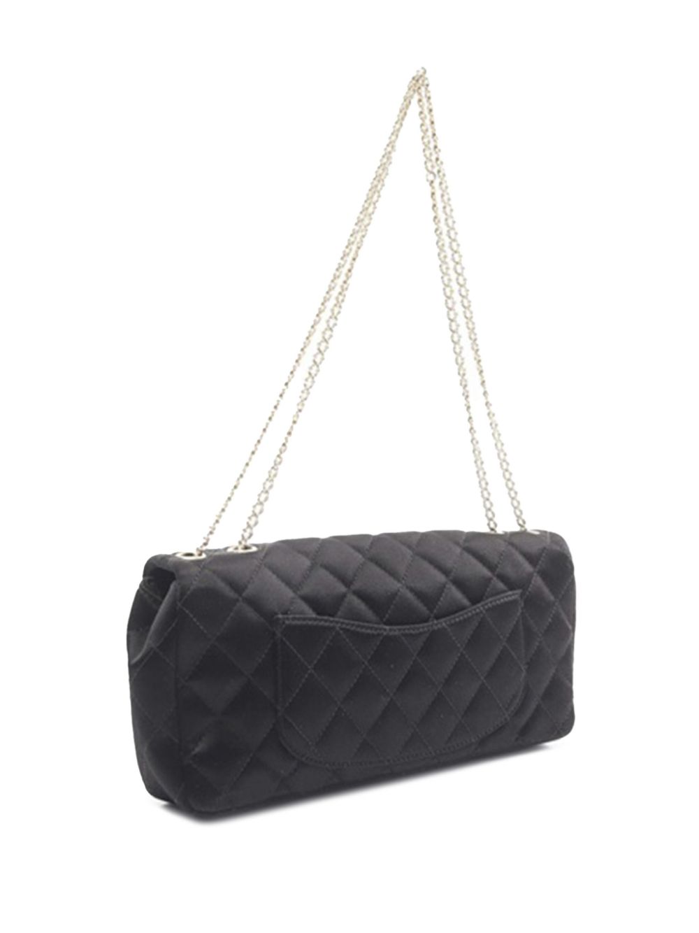 CHANEL 2008-2009 Quilted Satin Precious Jewel East West Flap shoulder bag Women