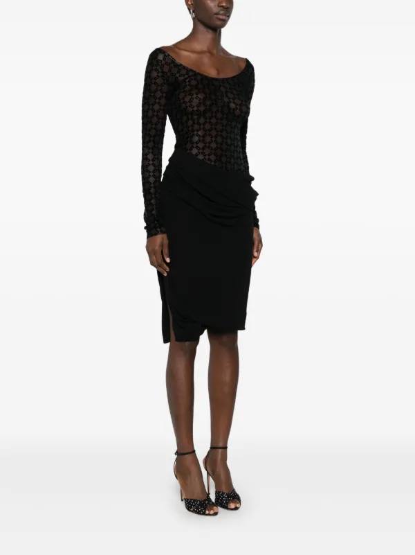 Givenchy 4G Mesh Dress | Black | FARFETCH