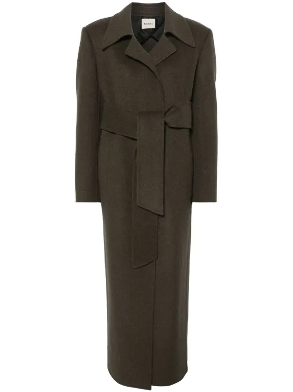 KHAITE Lea Coat | Green | FARFETCH
