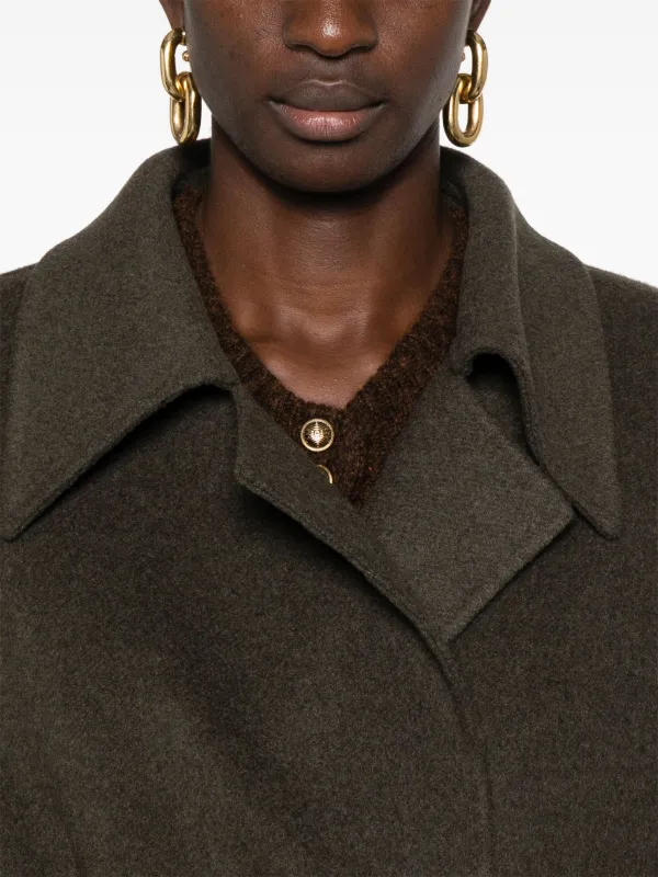 【KHAITE】 tartan WOOL melton short COAT Khaite Sue Wool Crop Jacket | Saks Fifth Avenue