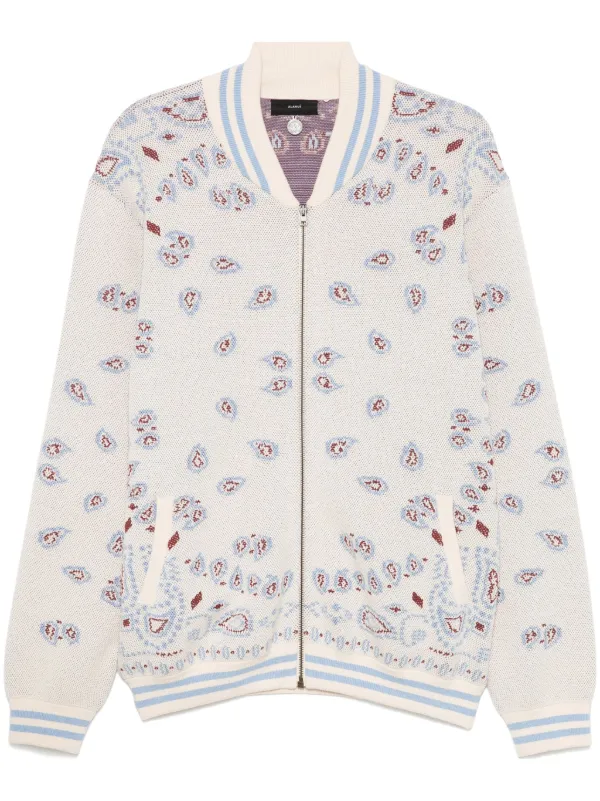 Alanui バンダナプリント ボンバージャケット ニュートラル FARFETCH JP