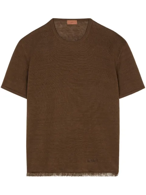 Alanui linen knitted T-shirt