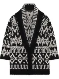 Alanui Jungle Beat cardigan - Black