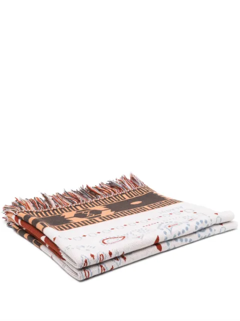 Alanui manta con motivo de bandana en jacquard de 220cm x 120cm