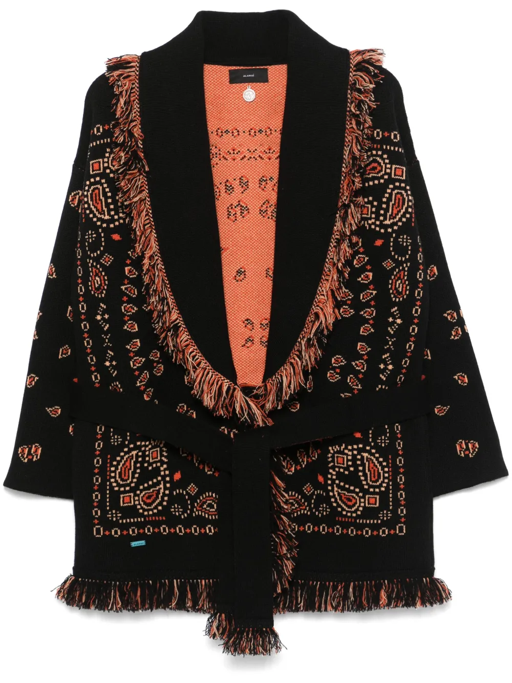 Alanui Vest met jacquard Zwart