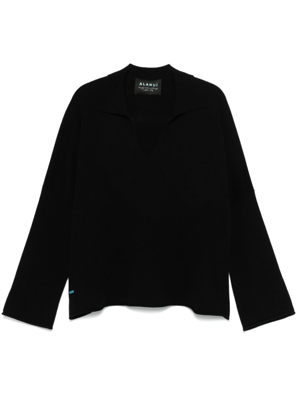 Alanui Finest polo sweater - Black