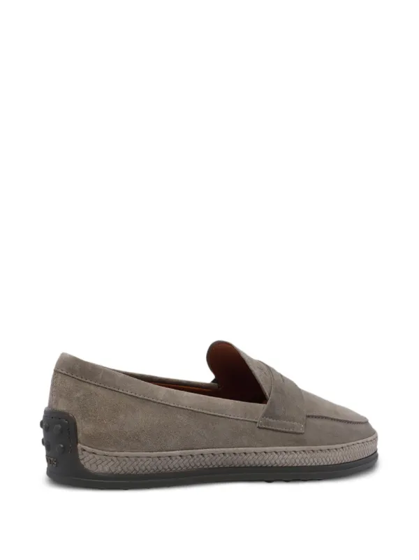 Tod's スエード ローファー | グレー | FARFETCH JP
