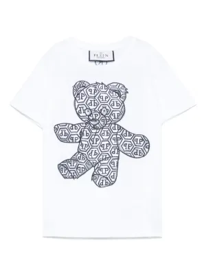 Philipp Plein Junior テディベア Tシャツ | ブラック | FARFETCH JP