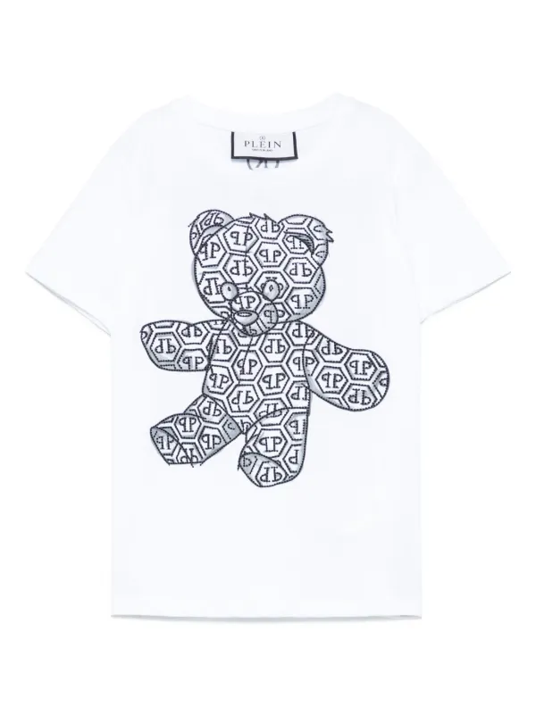 Philipp Plein Junior テディベア Tシャツ | ホワイト | FARFETCH JP