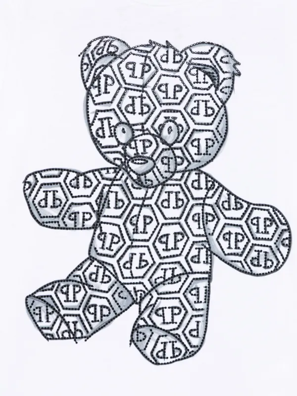 Philipp Plein Junior テディベア Tシャツ | ホワイト | FARFETCH JP