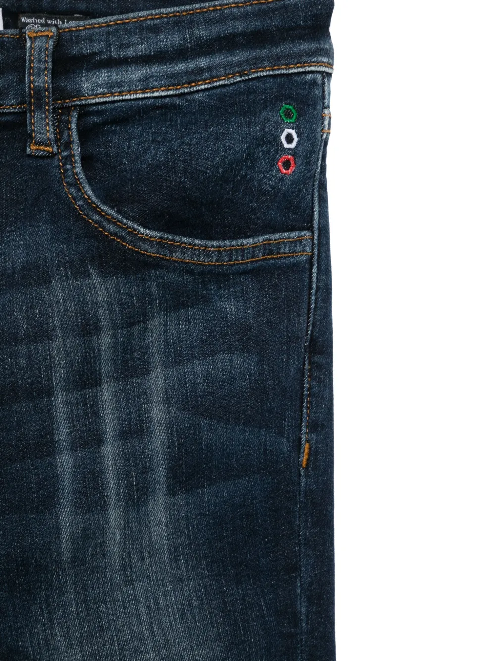 Philipp Plein Junior Super Straight Cut jeans Blauw
