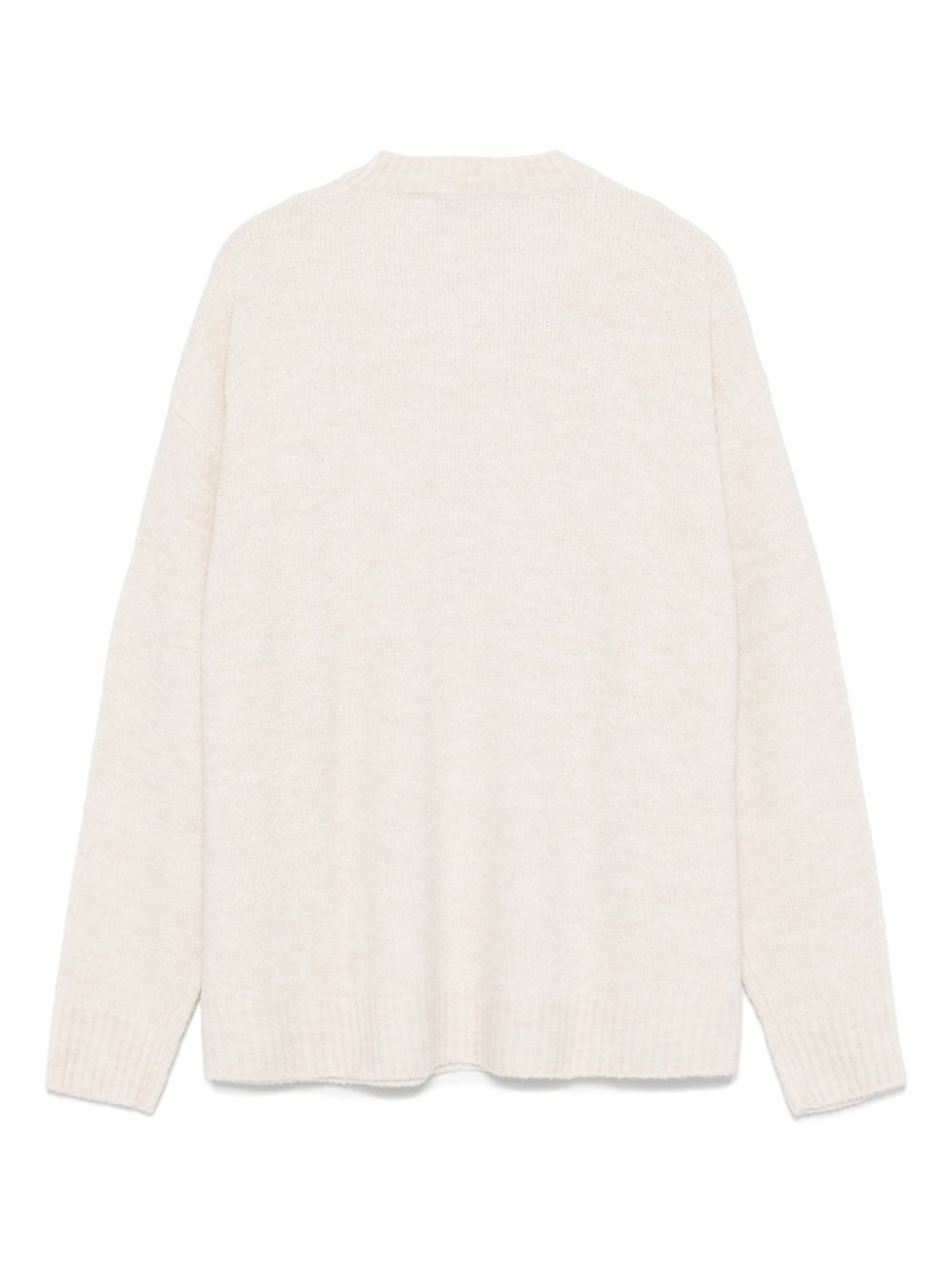 AMISH crew bouclé sweater - Neutrals