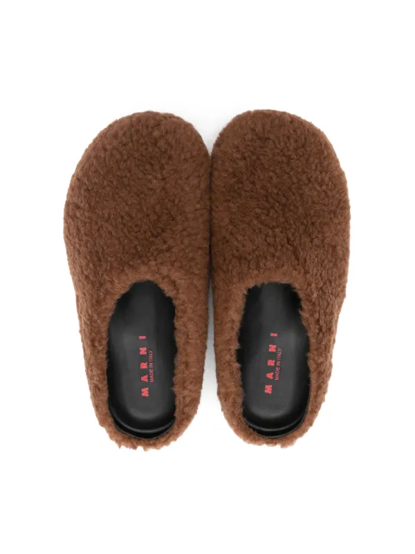 Marni Kids フスベット サボ サンダル | ブラウン | FARFETCH JP