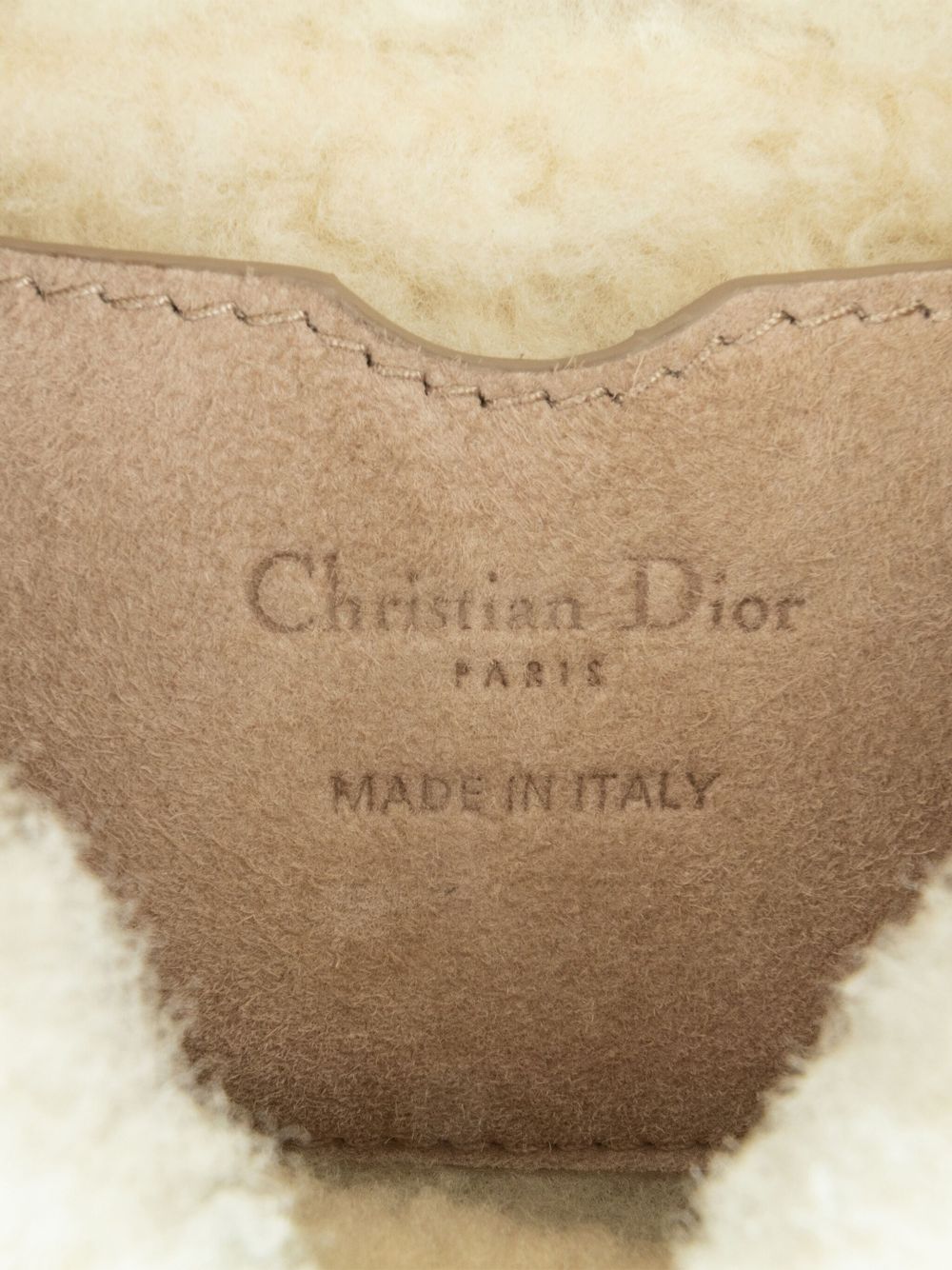 Christian Dior 2020 Small Suede Shearling Bobby crossbody bag Women