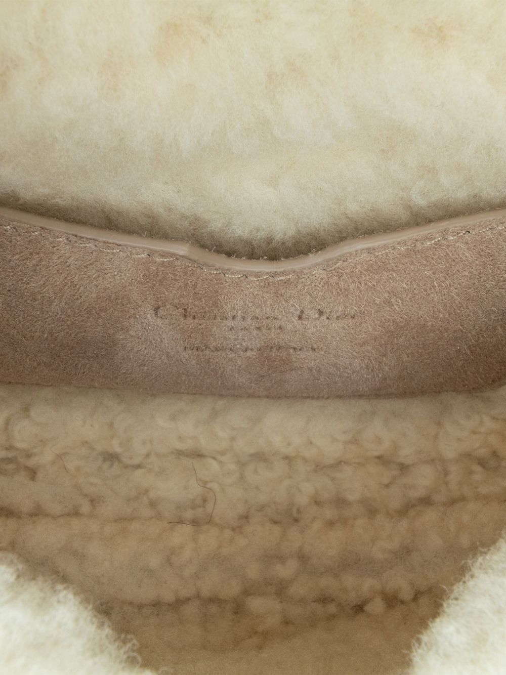 Christian Dior 2020 Small Suede Shearling Bobby crossbody bag Women