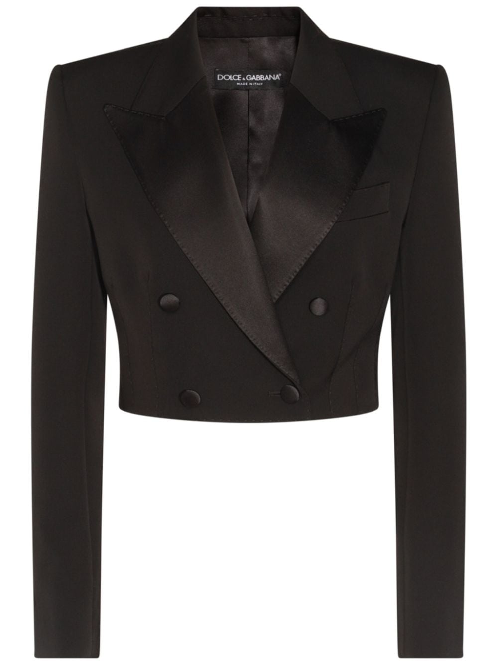 Dolce & Gabbana Cropped blazer Zwart