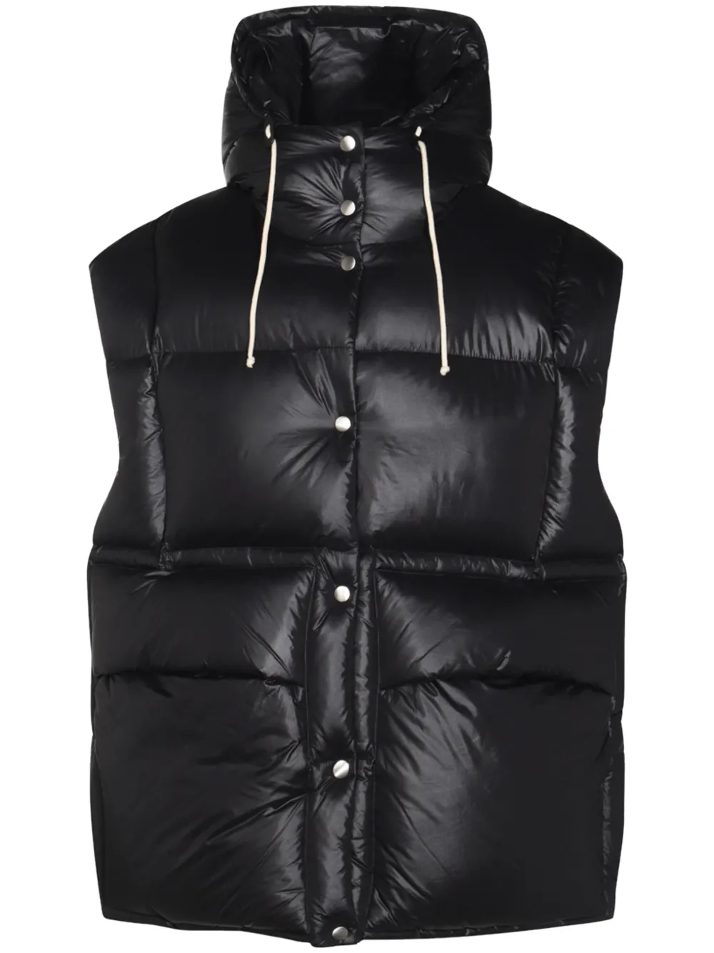 Jil Sander Gewatteerde bodywarmer Zwart
