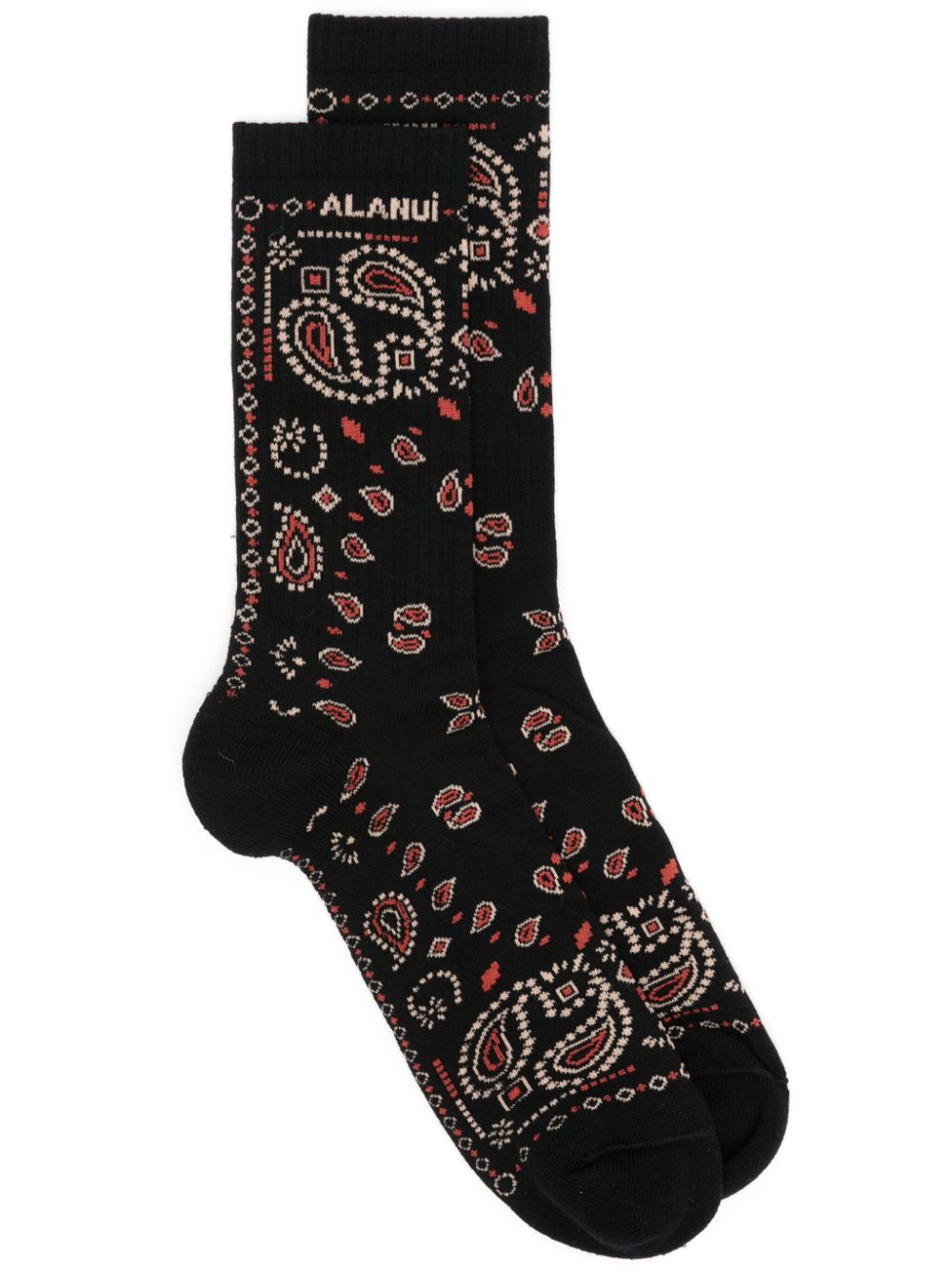 Alanui Bandana socks - Black