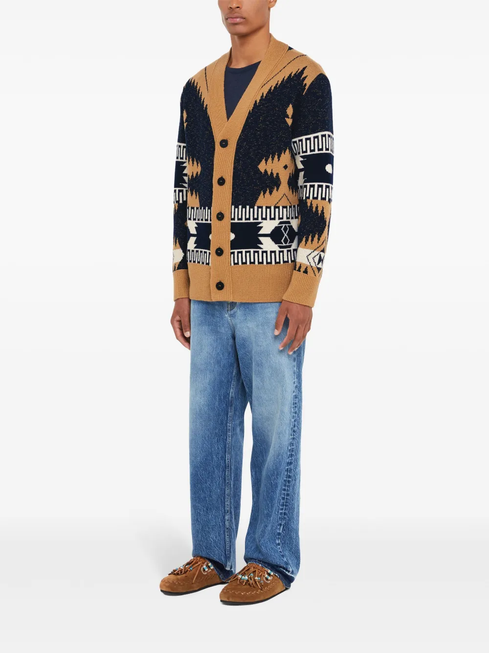 Alanui African Vibes vest Bruin