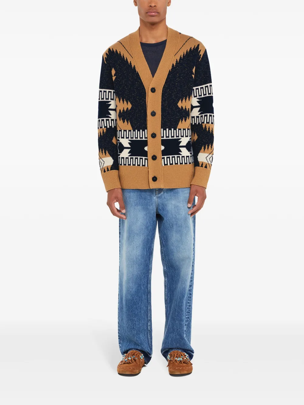 Alanui African Vibes vest Bruin
