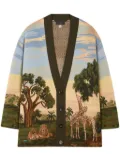 Alanui Savannah Sunrise cardigan - Green