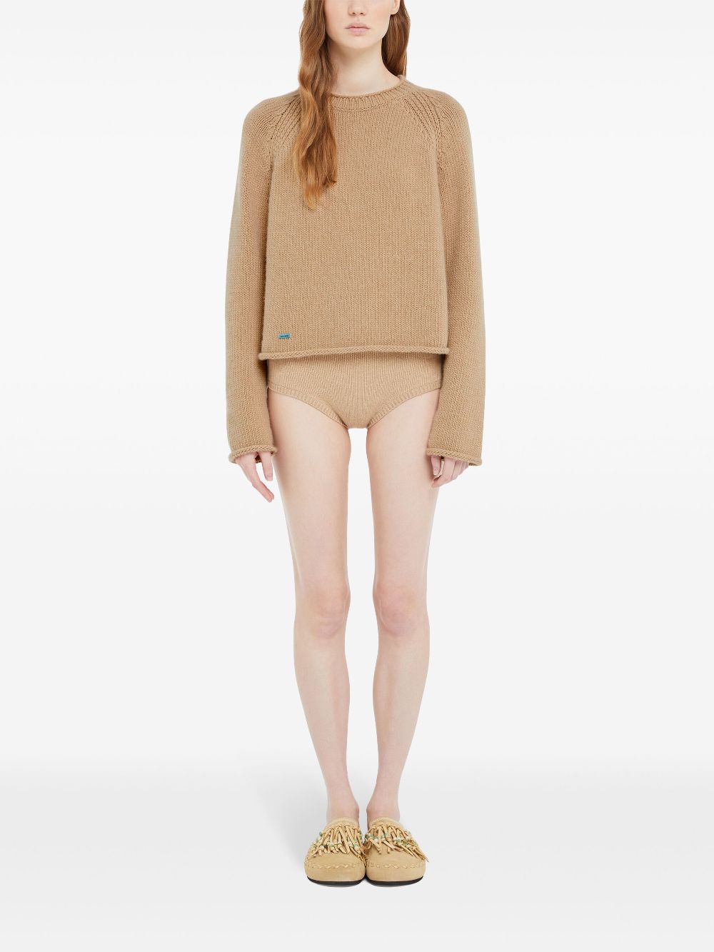 Alanui cashmere-cotton jumper - Neutrals