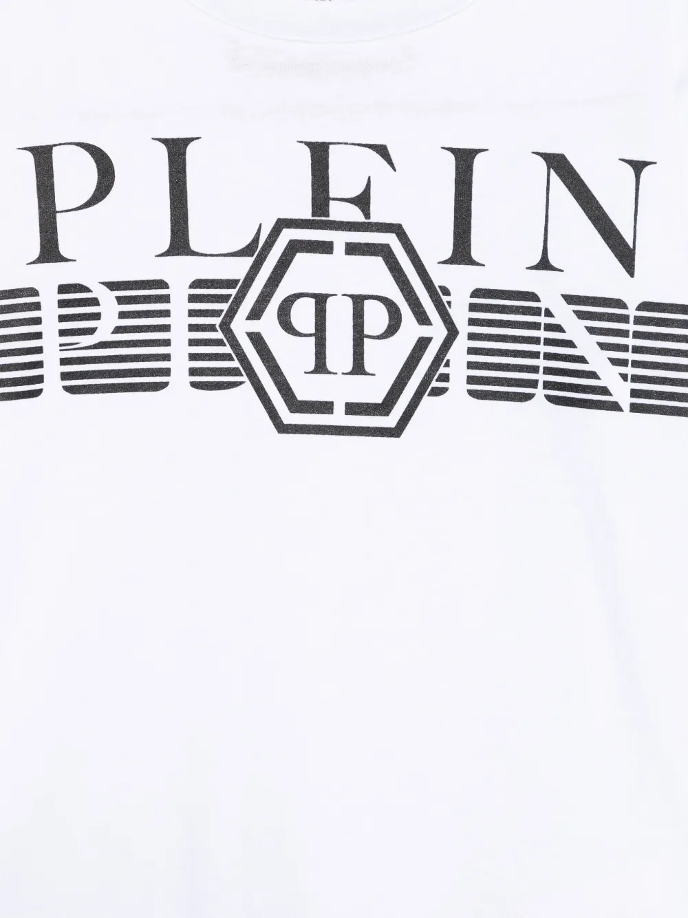 Philipp Plein Junior T-shirt met logoprint Wit