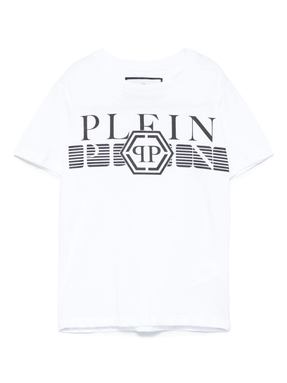 Philipp Plein Junior T-shirt met logoprint Wit