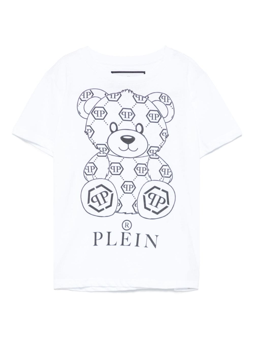 Philipp Plein Junior T-shirt met teddybeerprint Wit