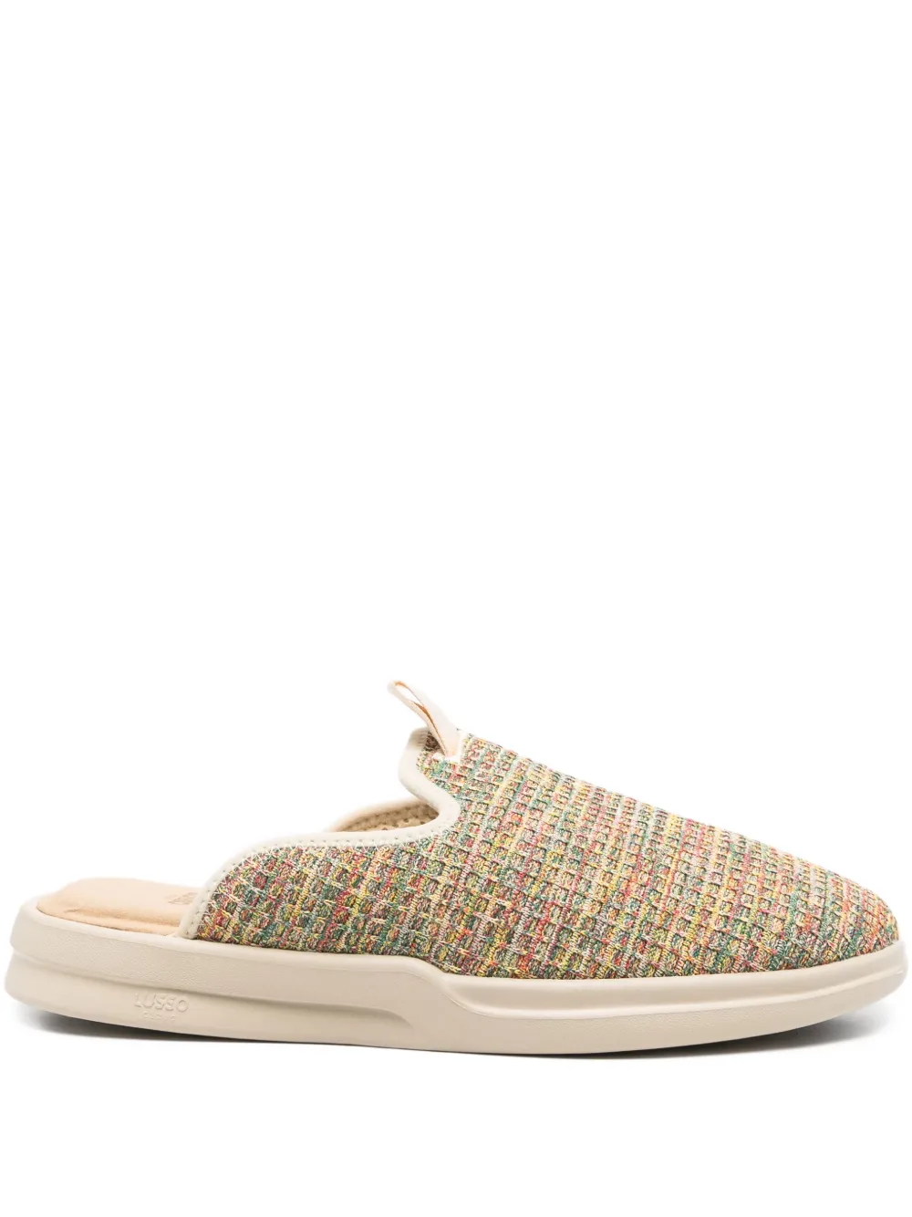 Lusso Pelli waffle-knit slippers | Yellow | Image 1