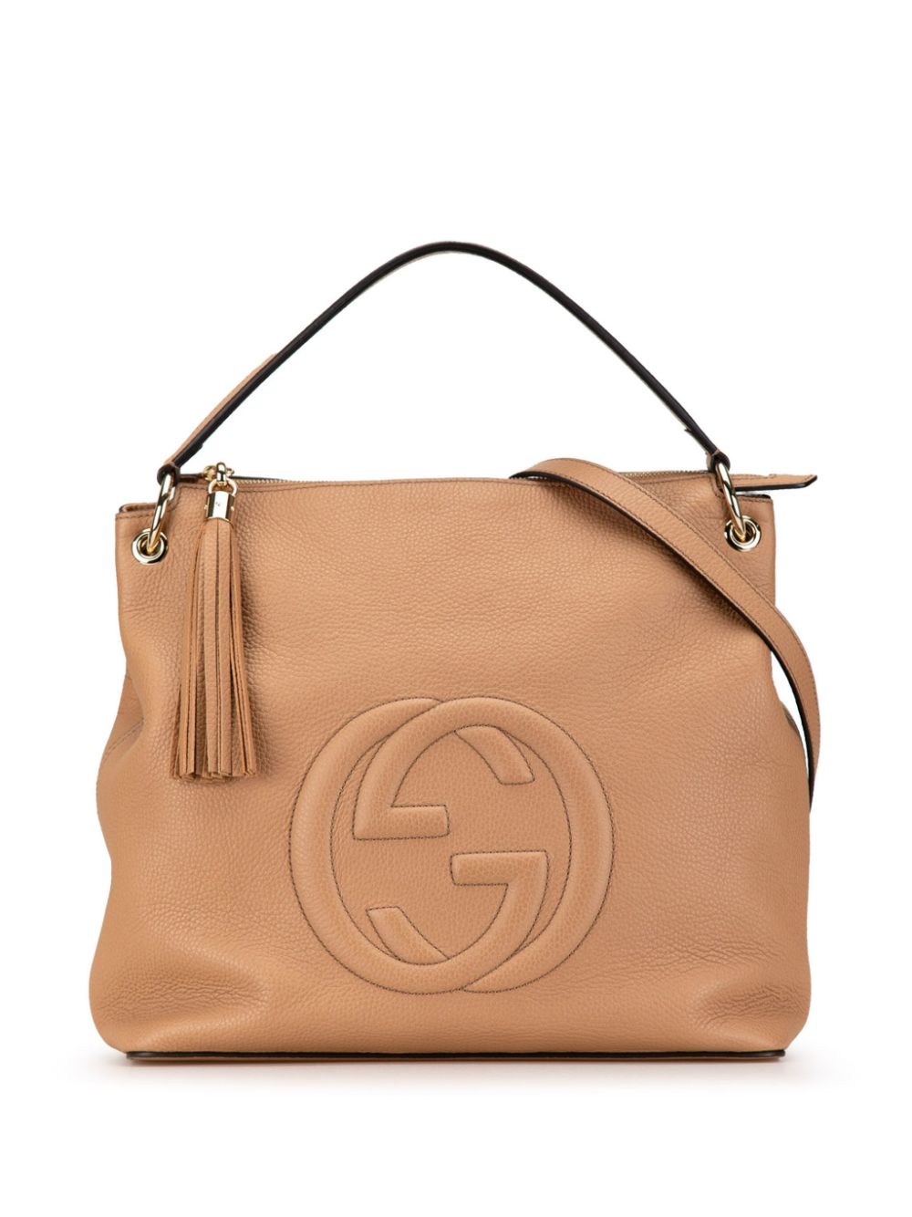 Gucci Pre Owned 2000 2015 GroBe Wandelbare Soho Hobo Satchel Tasche Braun FARFETCH DE