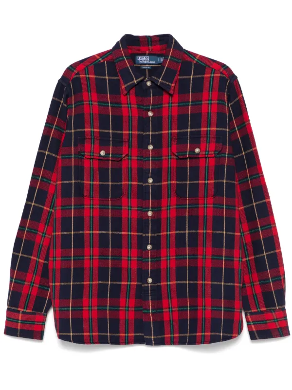 Polo Ralph Lauren Camisa Xadrez | Azul | FARFETCH BR