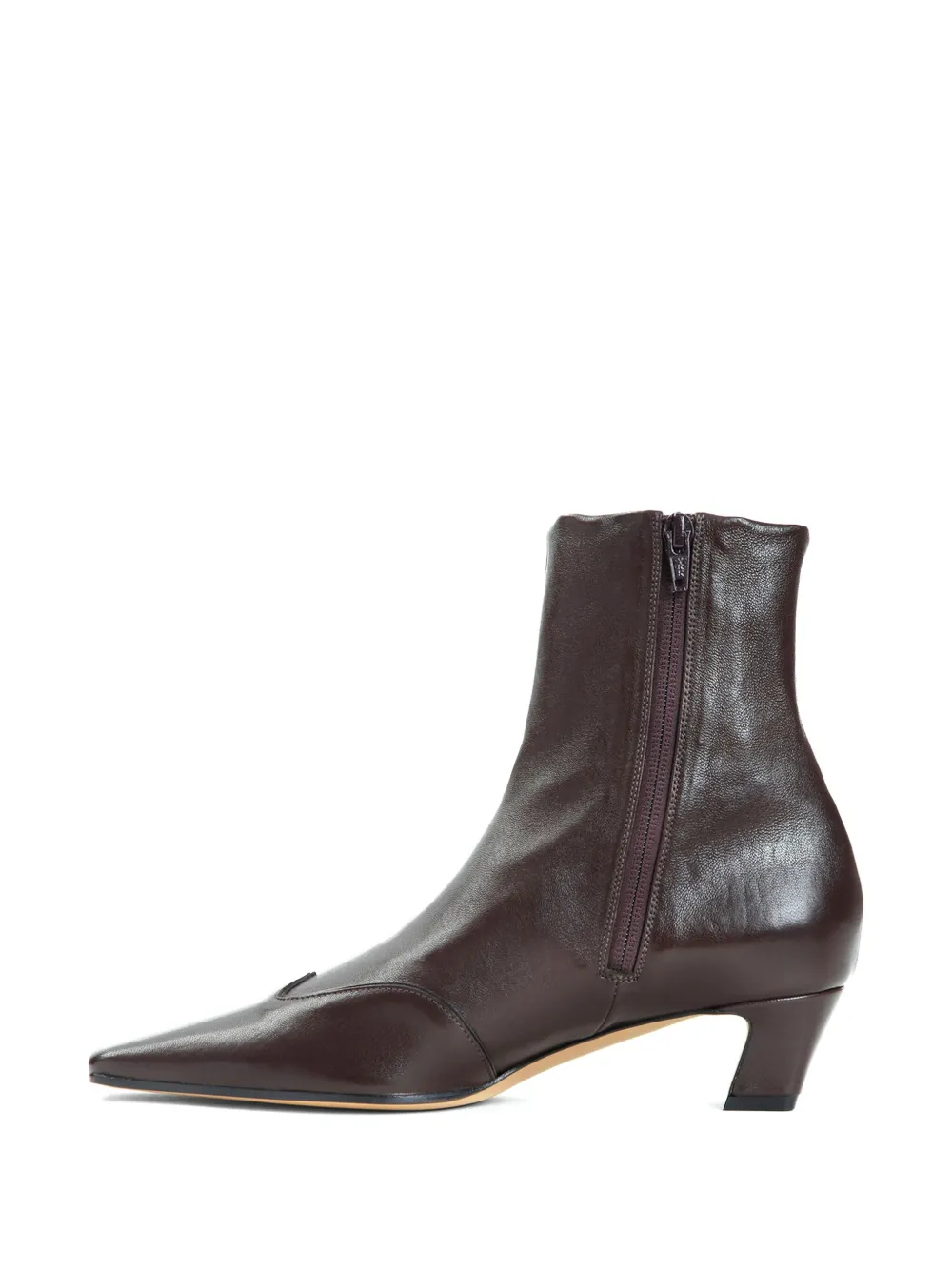 KHAITE 40mm Nevada ankle boots Brown