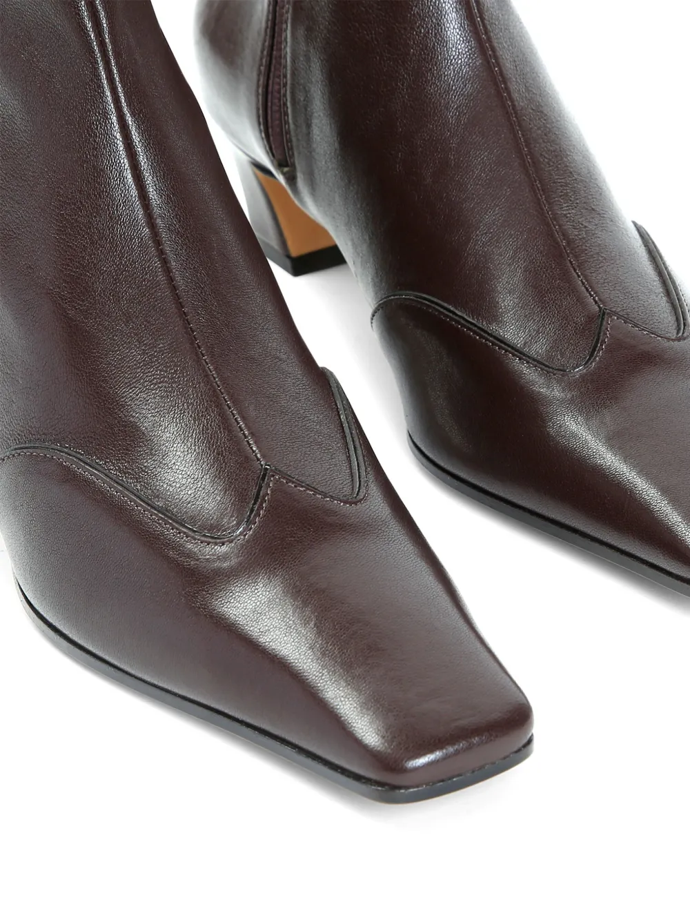 KHAITE 40mm Nevada ankle boots Brown
