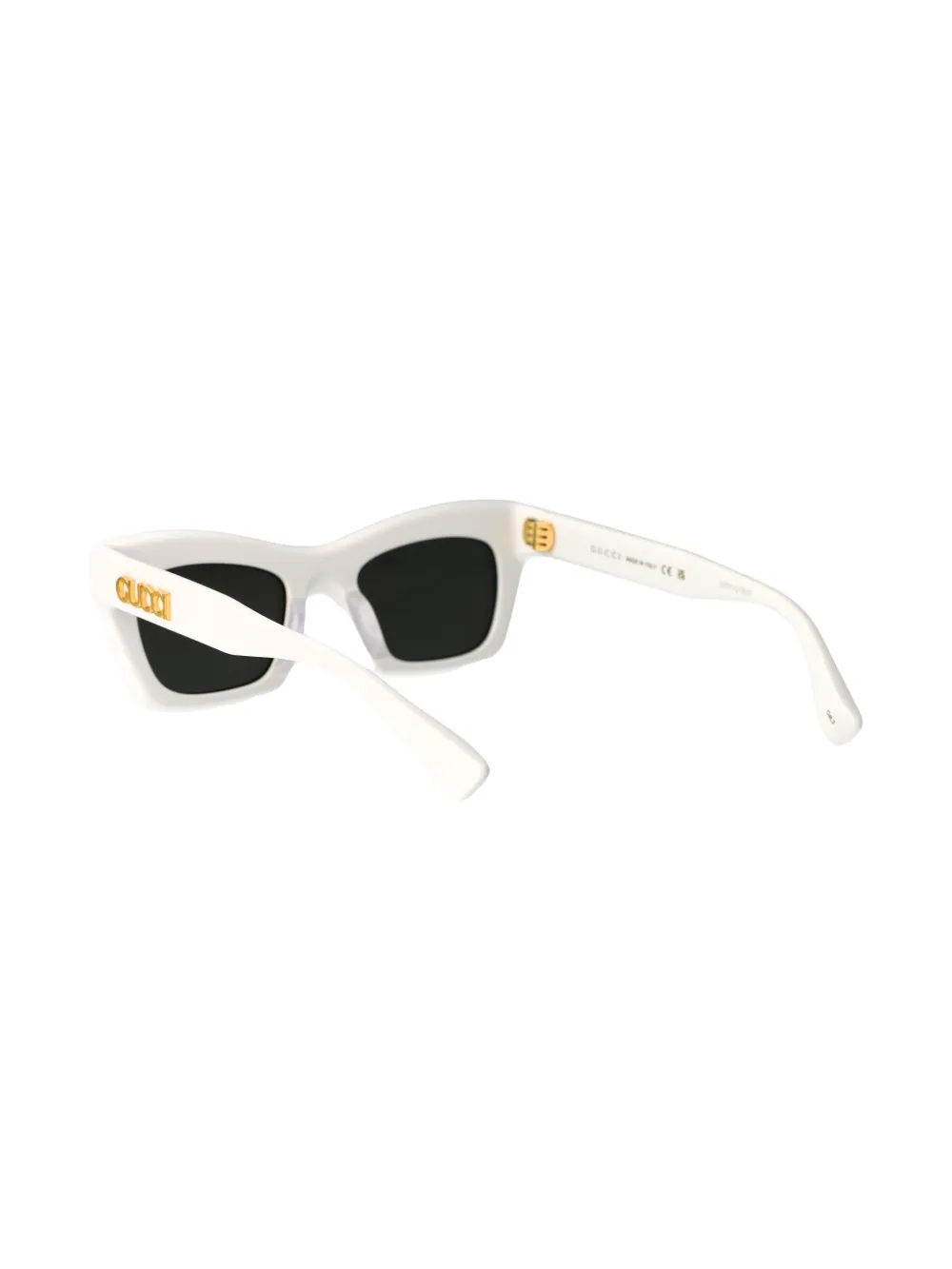 Gucci Eyewear Zonnebril met logo Wit