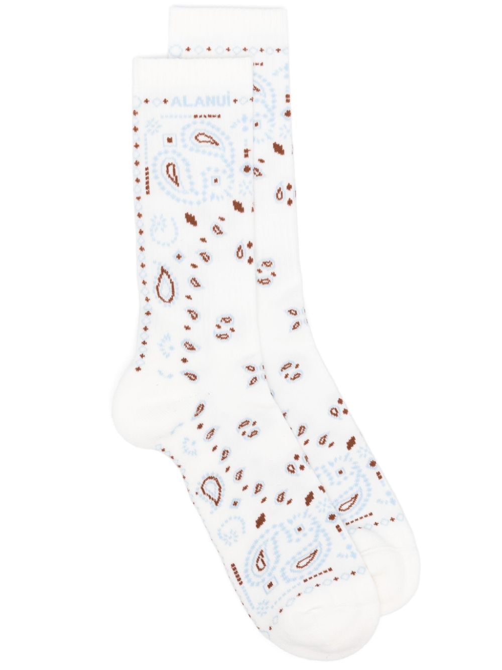 Alanui Bandana socks - White