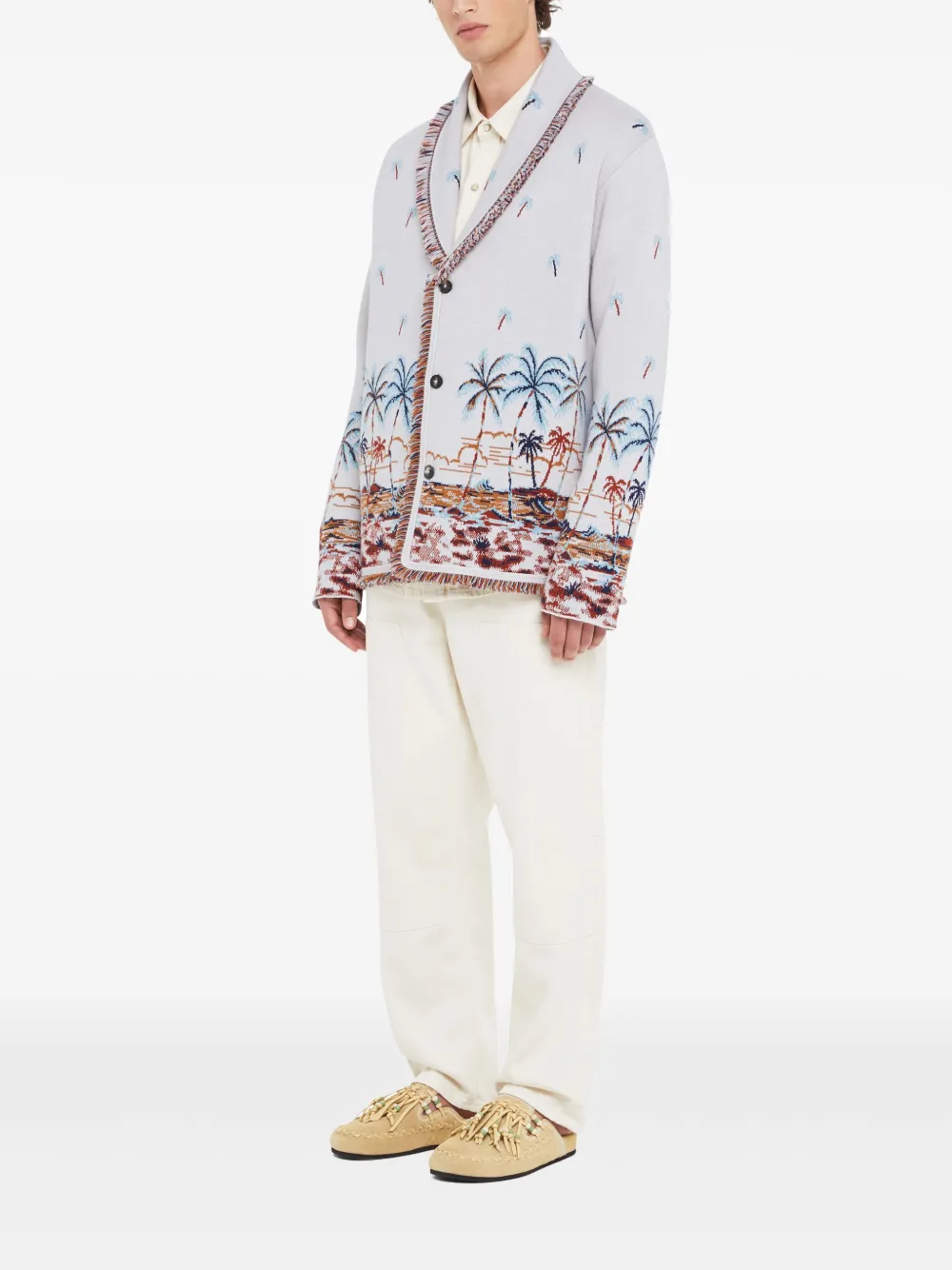 Alanui The Tale Of Hawaiian Cardigan In Nude