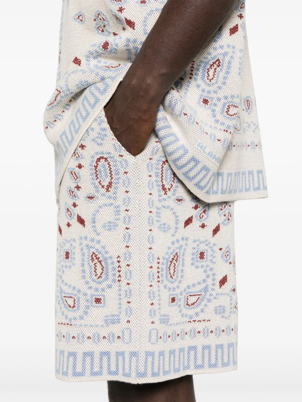 Alanui Shorts met bandanaprint Beige