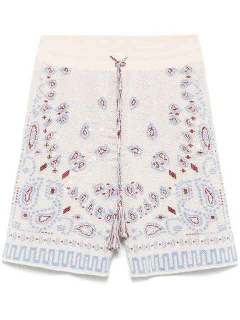 Alanui shorts con estampado de bandana