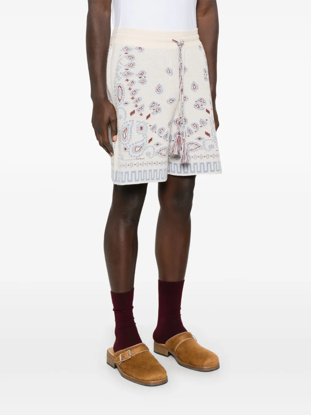 Alanui Shorts met bandanaprint Beige