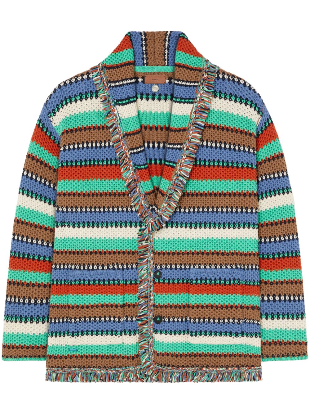 Alanui Sunny Stripes cardigan - Green