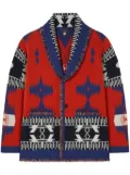 Alanui Icon Jacquard cardigan - Red
