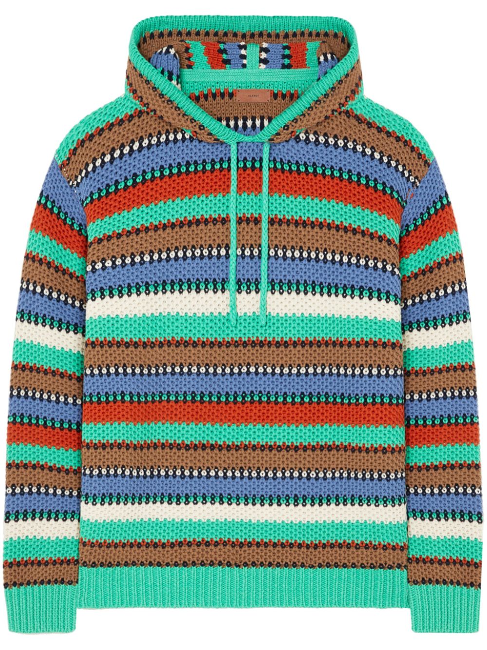 Alanui Sunny Stripes hoodie - Green