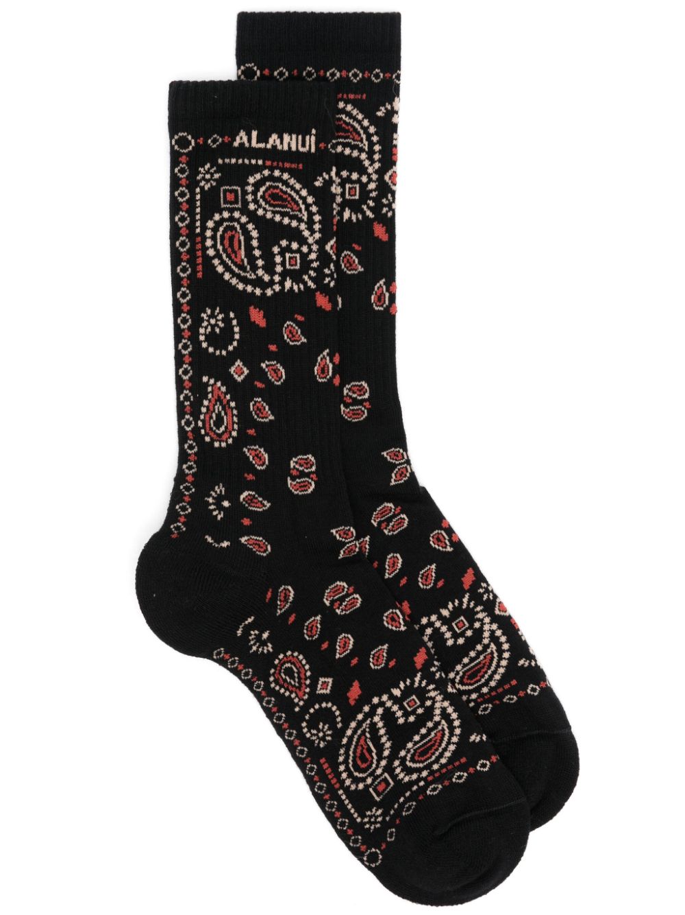 Alanui Bandana socks - Black