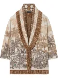 Alanui Jungle Toile de Jouy cardigan - Neutrals