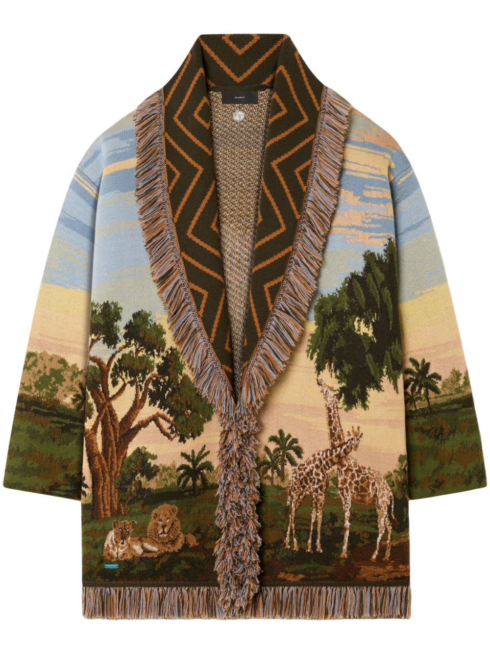 Alanui Savannah Sunrise cardigan - Green