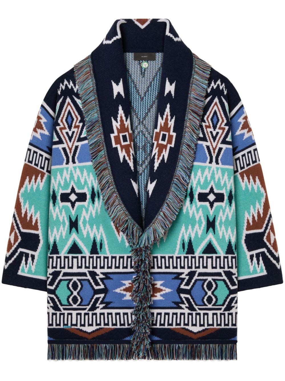 Alanui Geometric Roots vest Blauw