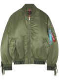 Alanui x Alpha Industries fringe-detailing bomber jacket - Green